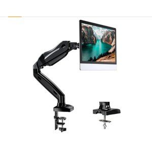 HNSS6 Single Monitor Mount Gas Spring Monitor Arm 13-30in 14lbs Swivel 180